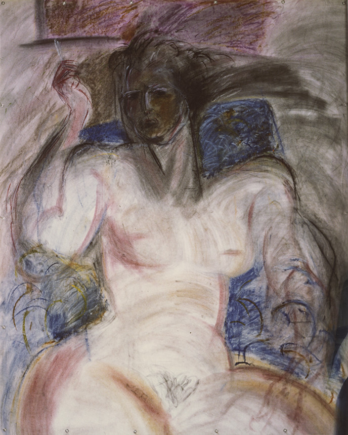 A CORPS PERDUS N° 2LA CIGARETTE (Michu )pastel et craie sur papier162 x 1304  85