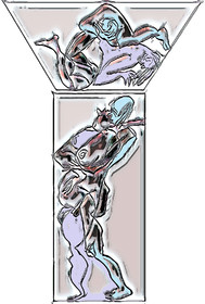 039 COUPLE COLONNE EN ECHO-FAB- NEURONAL