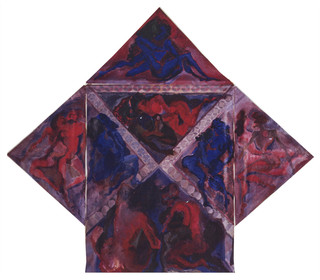 Légende :	1301Description :PALEOPEINTURE n° 1DIOSCORIDE DE VIENNEacrylique sur toiles180 x 165 - 7  83