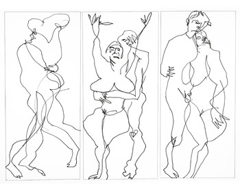 COUPLE COLONNE n° 2   DAN-CL Les dessins en aveugles pour la partie colonne 06 - 2022