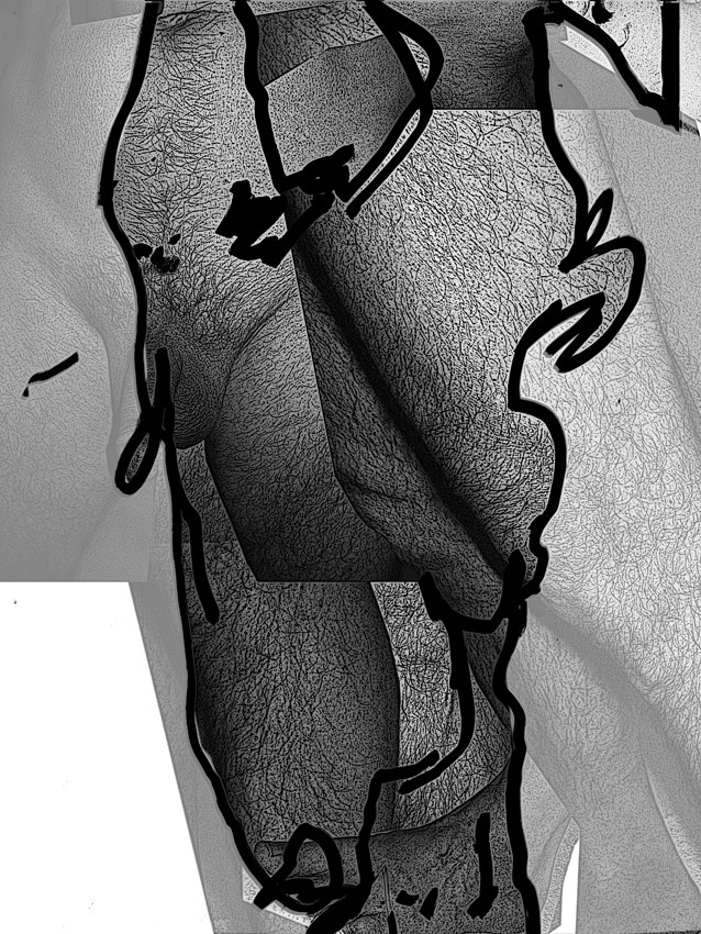 BL  CL   COMPOSITION 4 BASpalette graphiqueimpression jet d'encre2 fois  40 x 30