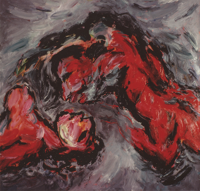 LE BAISER DE LA PAIX 3acrylique sur toile210 x 2109  88