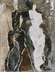 DESSINcollage, huile, craie65 x 5010  7  97 ( 4 )