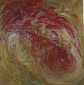 LES SAVEURS N° 3  : PÊCHE210 X 210acrylique sur polyester11  84