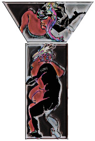 038 COUPLE COLONNE EN ECHO-FAB- NEURONAL