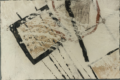 BATAILLE acrylique, terre, lavis, pigments, fusain,brou, marbre, papier60 x 9028  4  97 ( 1 )