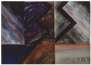 séries HOMMAGE À MES ÉLÈVES - petites peintures d'élèves récupérées à la corbeilleet marouflées sur la toile - acrylique et encres, crayons de couleurs - 50 x 65 - 9  82