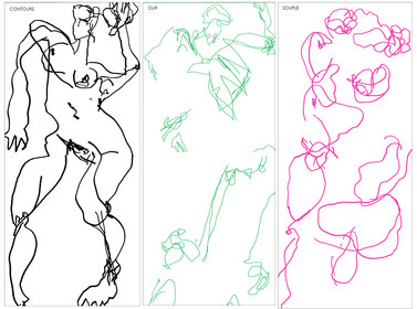 les trois premiers dessins pour la 1° Géante Agile