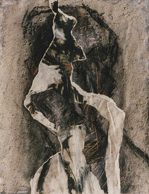 DESSINcollage, huile, craie65 x 5010  7  97 ( 5 )